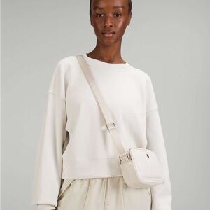 Lululemon Cream Zip Crossbody Bag